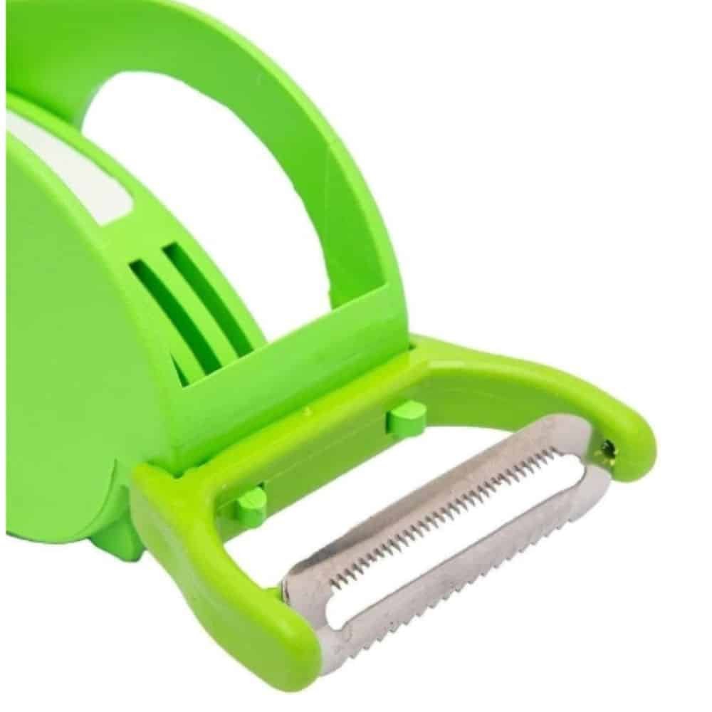 Multi-Function Vegetable Cutter & Peeler | Stainless Steel Multi-Blade Vegetable Slicer for Potato, Onion, Tomato, Carrot, Cucumber & Fruits | Kitchen Hand Cutter