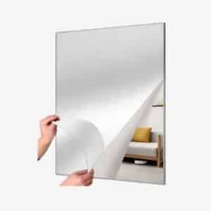 Self-Adhesive Acrylic Wall Mirror Sheet 30 × 40 cm | Frameless Decorative Mirror | No Drill Peel & Stick Mirror for Bedroom, Bathroom, Living Room, Gym, Dressing Area & Home Décor (Pack of 1)